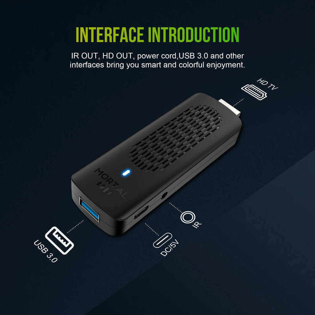 2026 New R3+ TV Stick Dual UI Interface Dual Wifi 2.4G/5.8G 4K Ultra HD 8GB 128GB RK3518 Quad Core Home Theater Media Player
